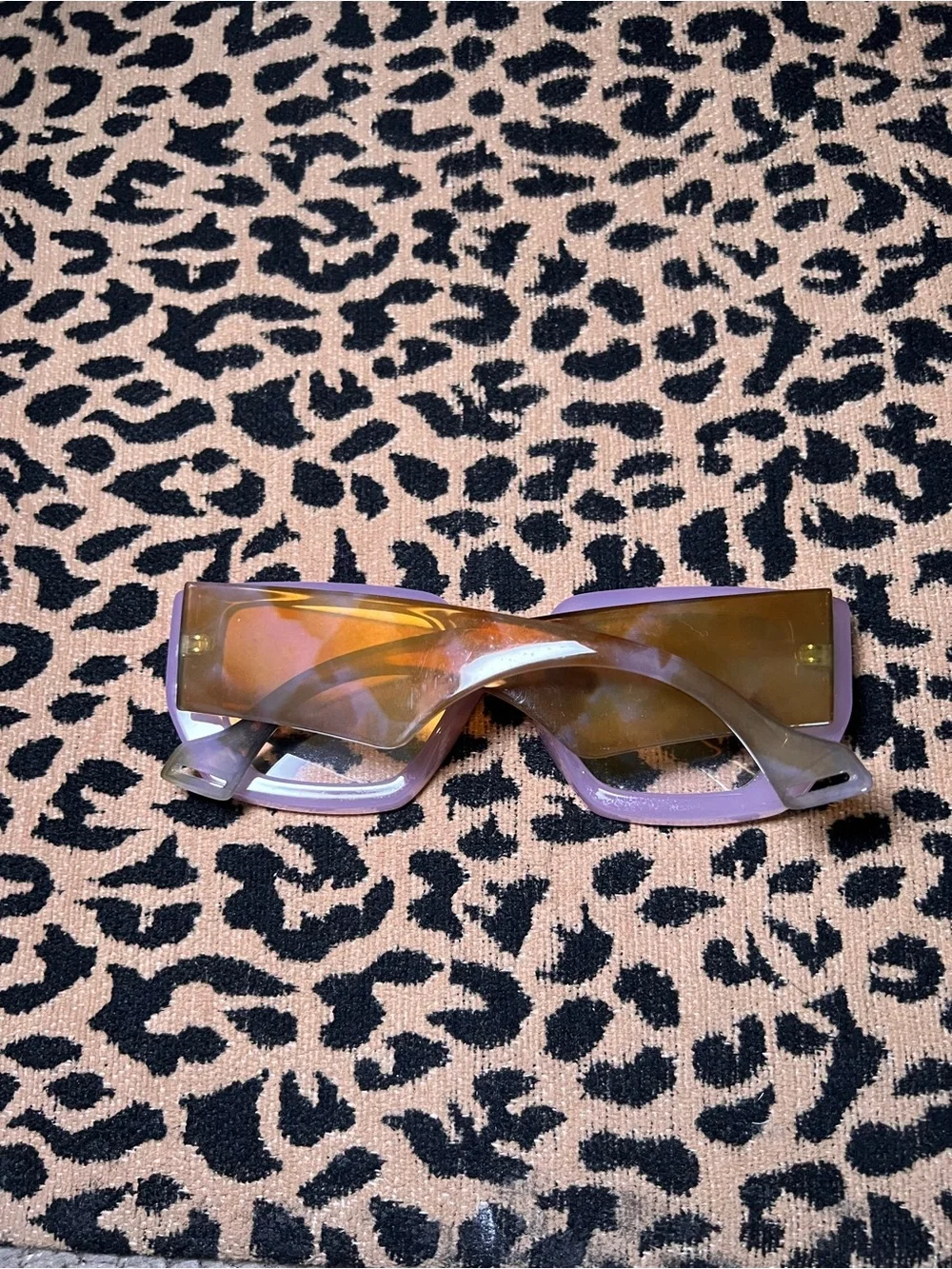 Purple Thick Frame Blue-Light Glasses — Never Worn 🕶️🤎